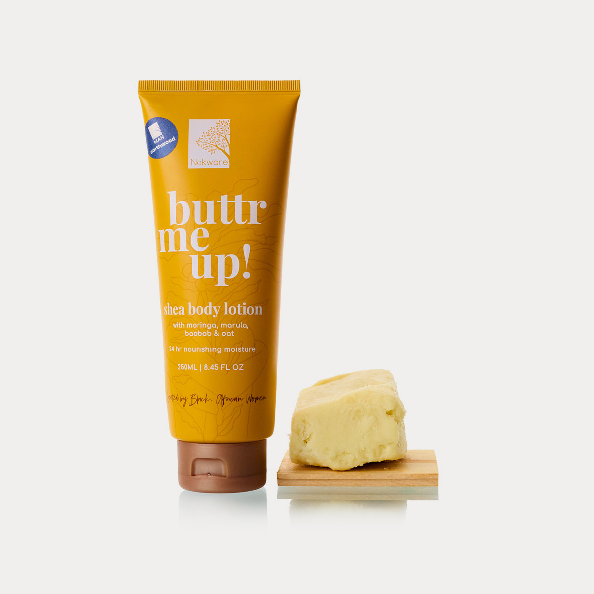 Nokware skincare shea butter body lotion for men